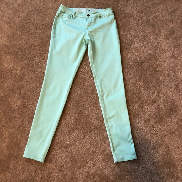 Express Denim - 💚 Express Mint Green Jeans